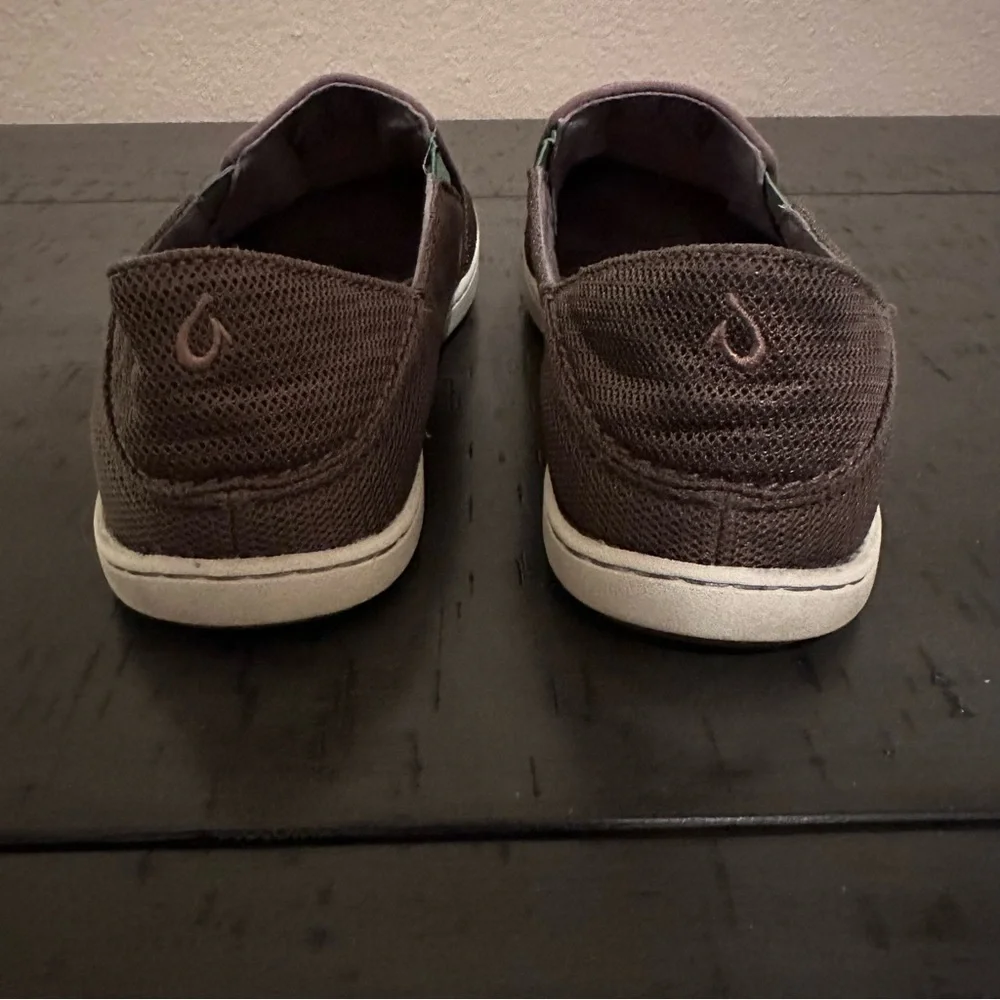 Olukai Men’s Nohea Mesh Brown Slip On Shoes